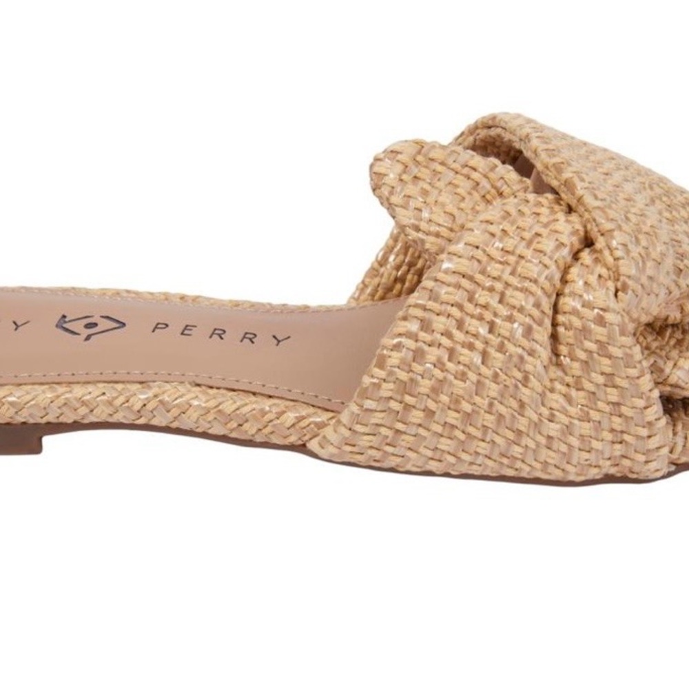 Katy Perry Collections Tan Woven Bow Sandals - Picture 4 of 8